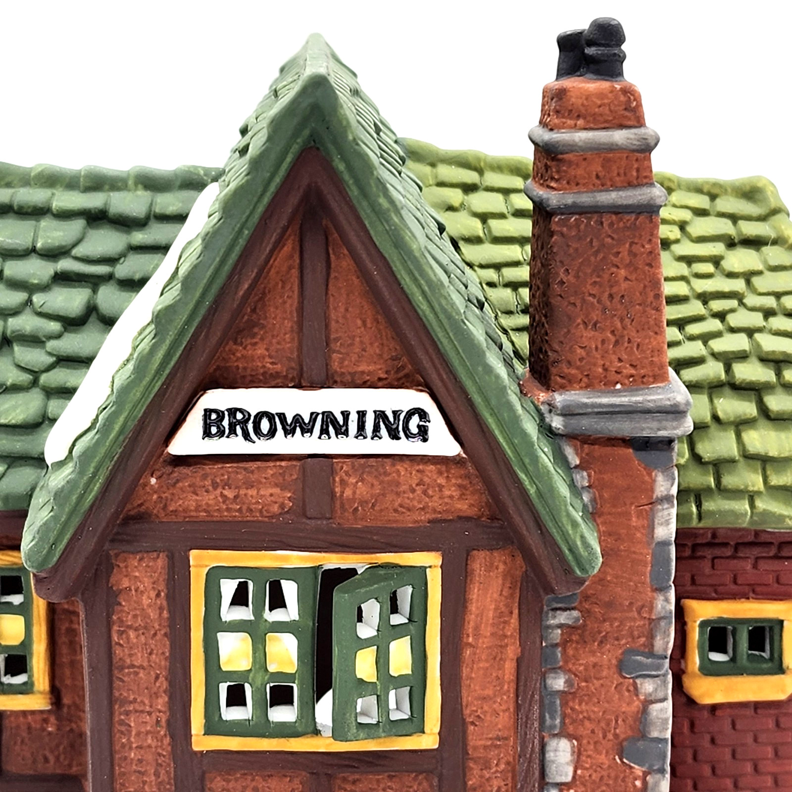 Dept 56 Dickens Village BROWNING COTTAGE 58246 interesting roof cute cottage