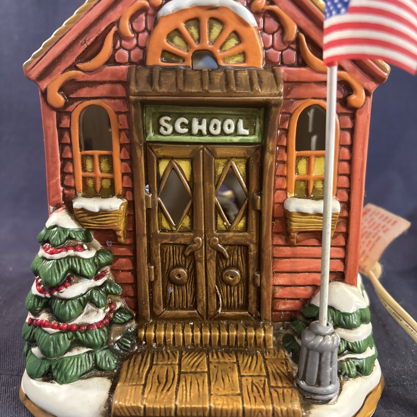 Lefton Colonial Village Northpoint Schoolhouse #07960 Original Box 1991