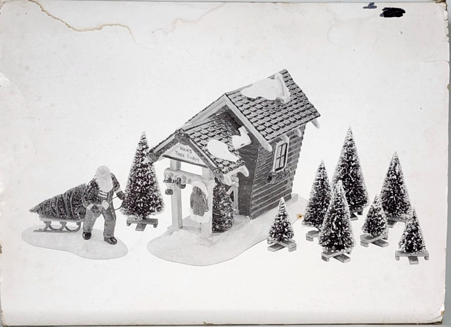 Dept 56 Snow Village Nicks Tree Farm Set 10 #54871 Christmas Village