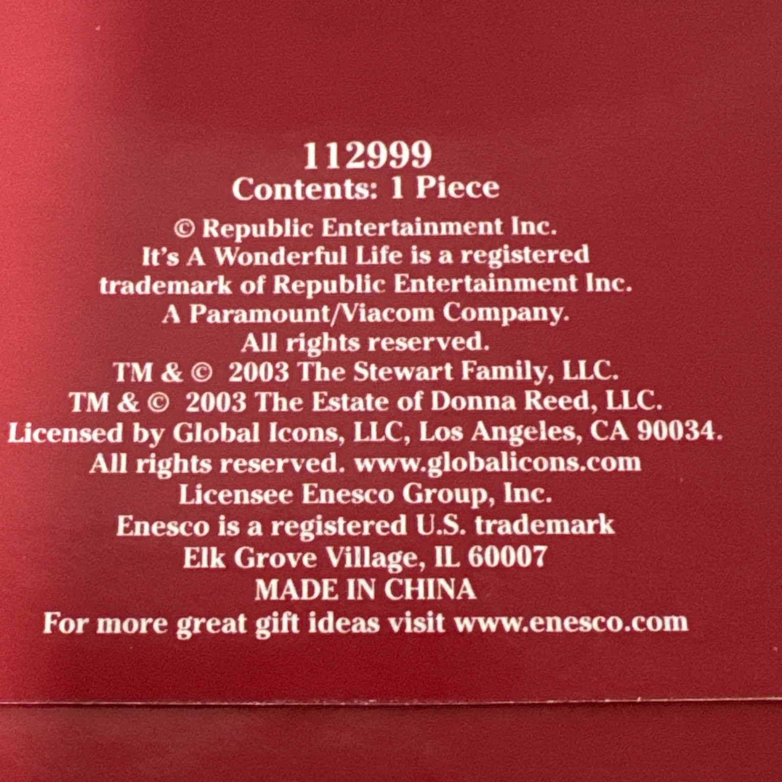 2003 BIJOU THEATRE It’s a Wonderful Life Series II ENESCO 112999 Retired NIB
