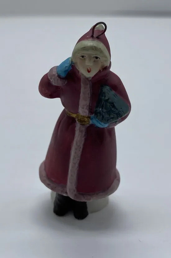 Dickens Collectables Christmas Village Accessory WOMAN FIGURINE Dollhouse F51