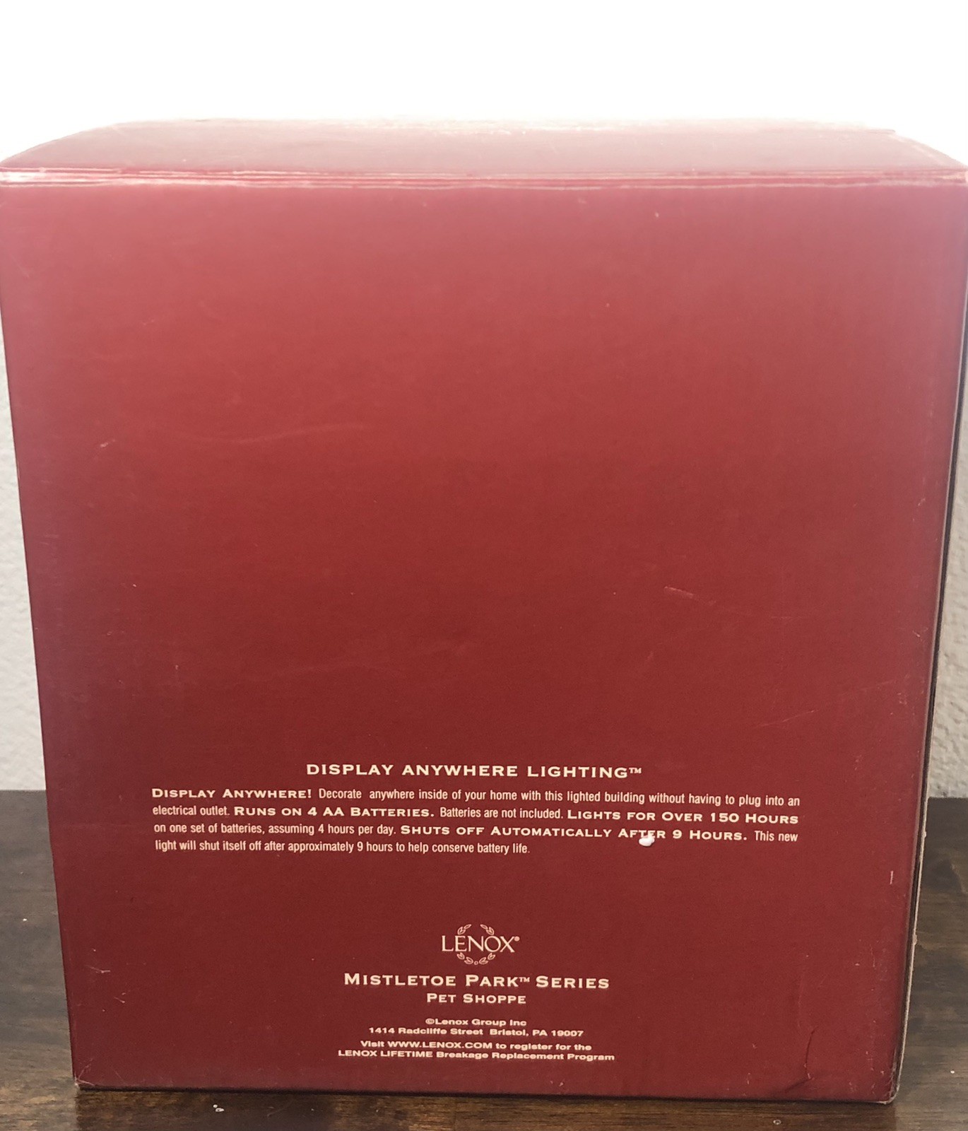 Lenox Mistletoe Park Pet Shoppe Village Treasures Collection Boxed 2008- Retired