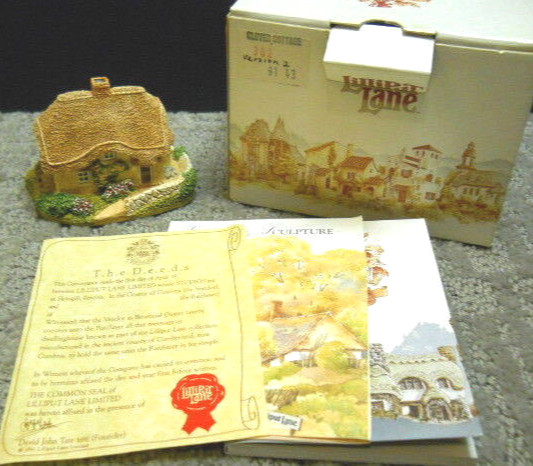 Lilliput Lane Clover Cottage English Collection South West #302 NIB & Deeds 1988