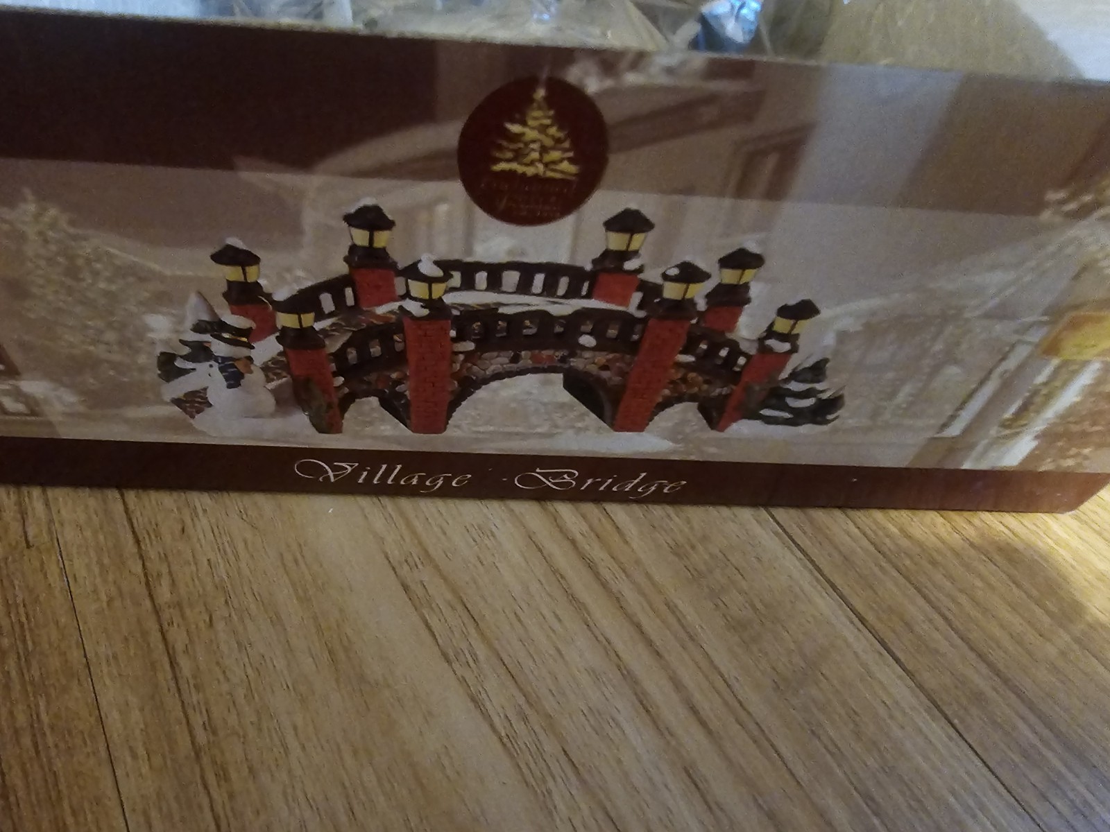 Vintage Enchanted Forest Lemax Village Bridge Christmas Poly Resin