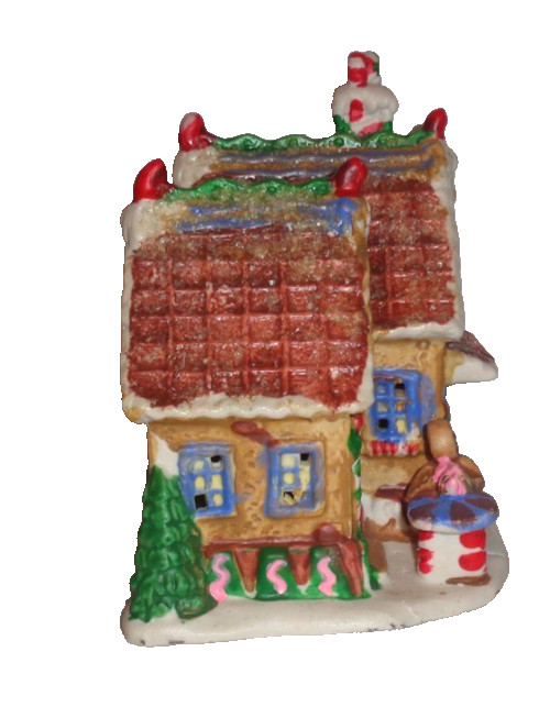 Ginger Frost Lane 2005 Christmas COFFEE HOUSE Porcelain Ceramic 4.5” Tall (S14)