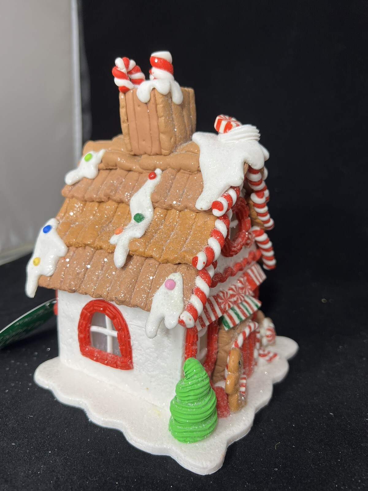 LED gingerbread house table piece NEW gorgeous designer Kurt S Adler 8”