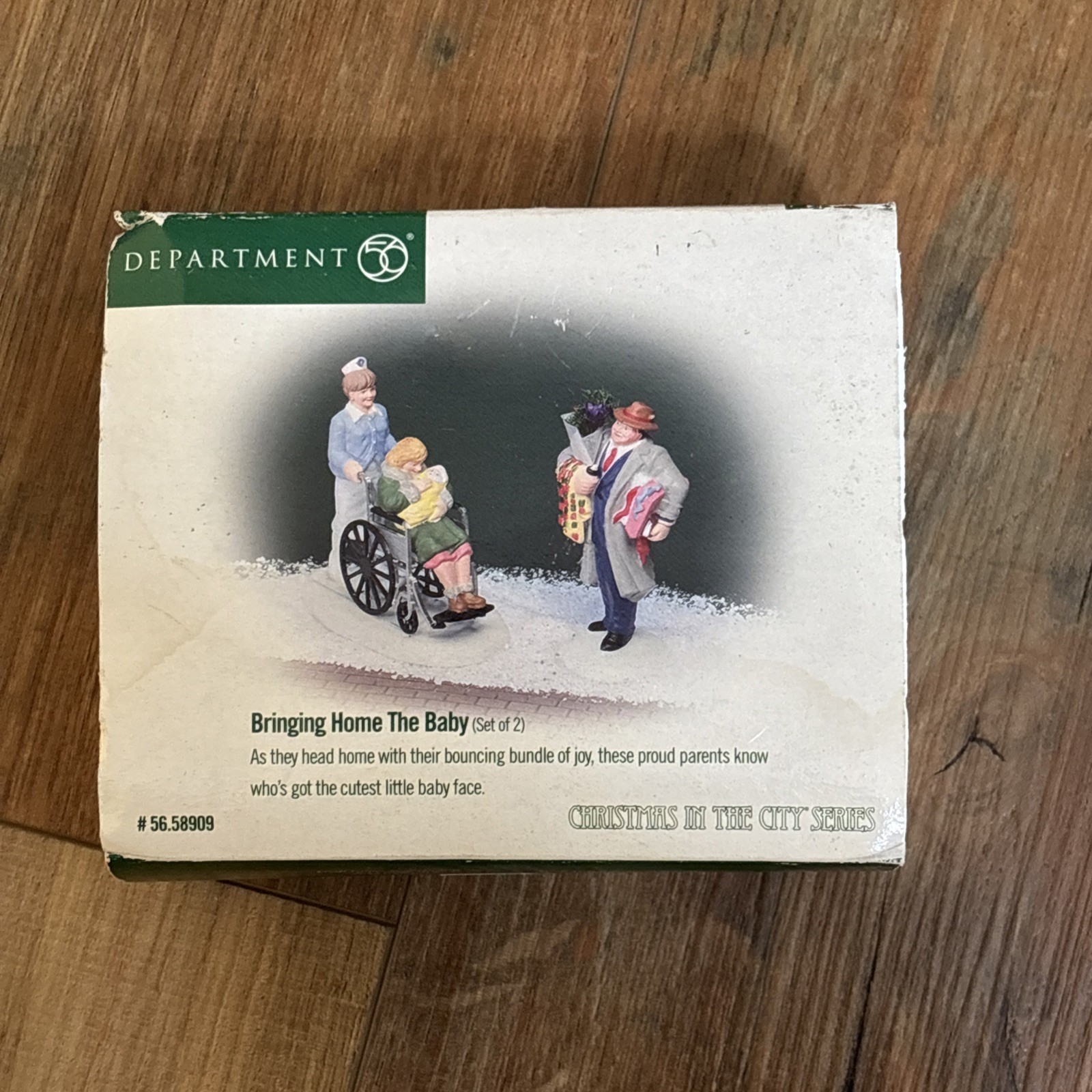 Dept 56 Bringing Home The Baby Heritage Village Hospital Presents
