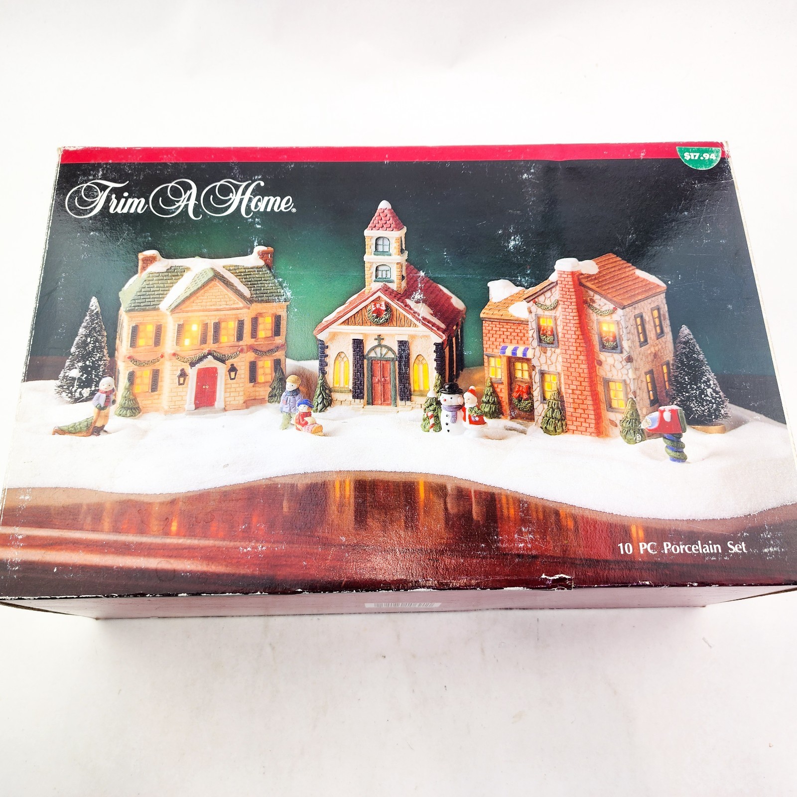 Trim A Home Holiday Memories 3 Village Houses & 1995 Kmart