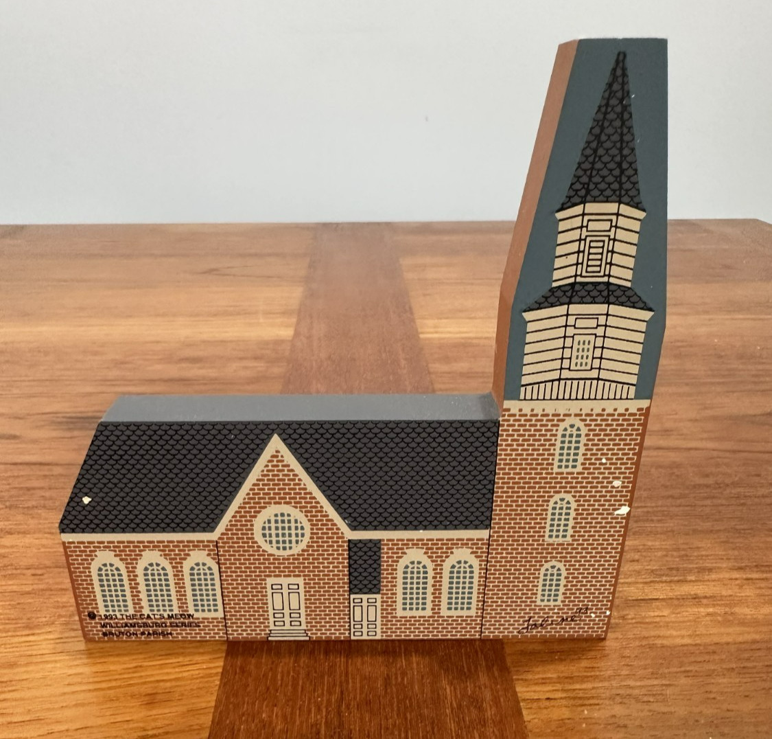 Rare 1993 Cat’s Meow Village – Bruton Parish Church – Williamsburg Series #2931