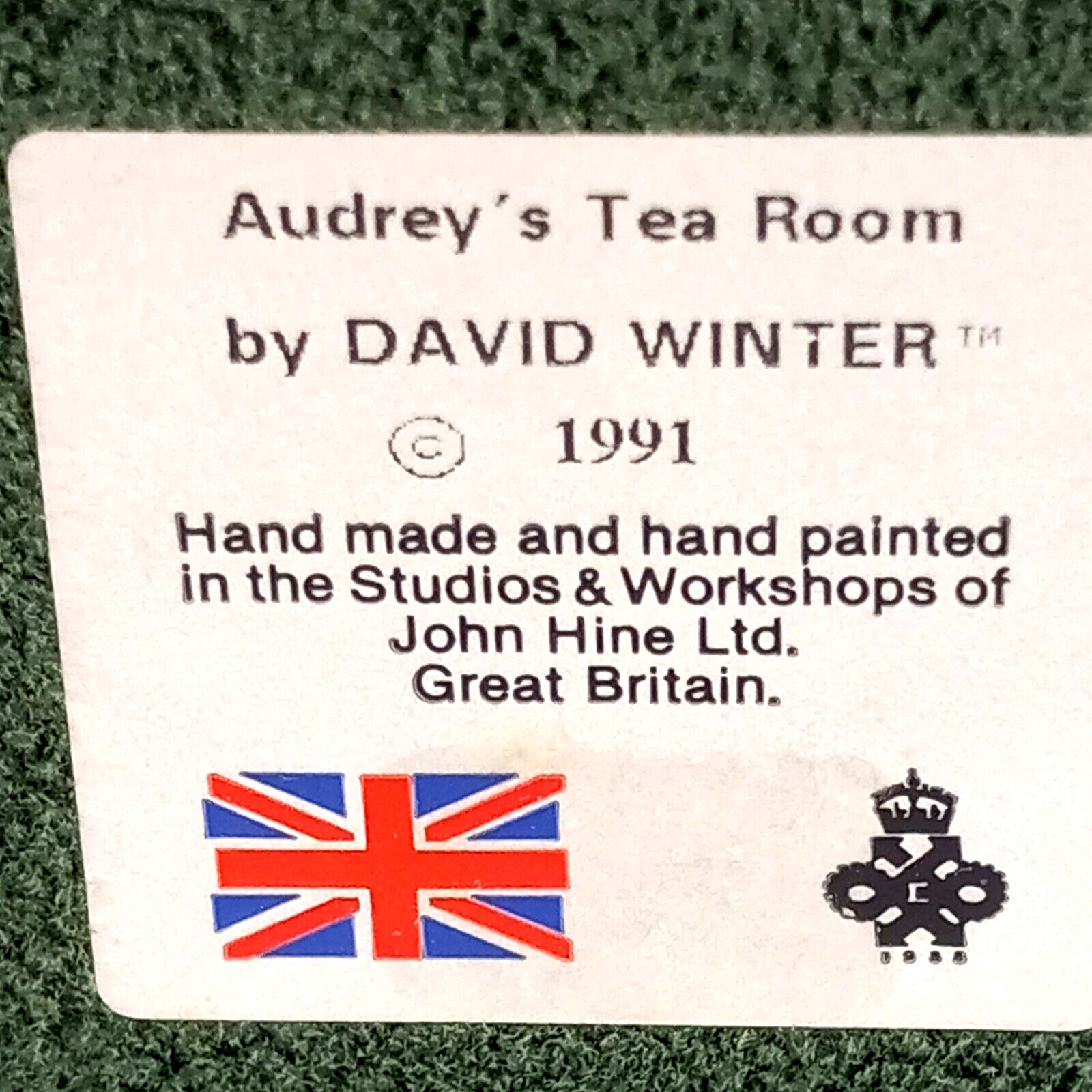 David Winter Cottages Miners Row and Audreys Tea Room Qty 2