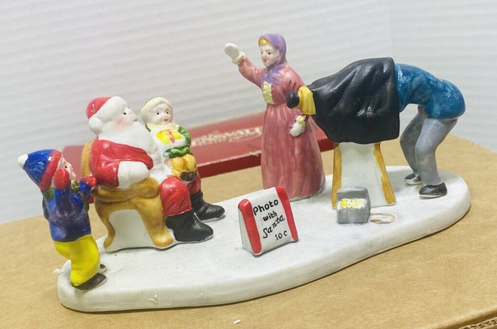 Lemax Photo With Santa Vintage 1994 Santa Dickensvale Christmas Collectibles box