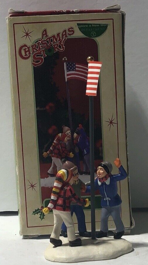 (1) – Department 56 – Holiday – Christmas Story – Triple DOG Dare- RETIRED