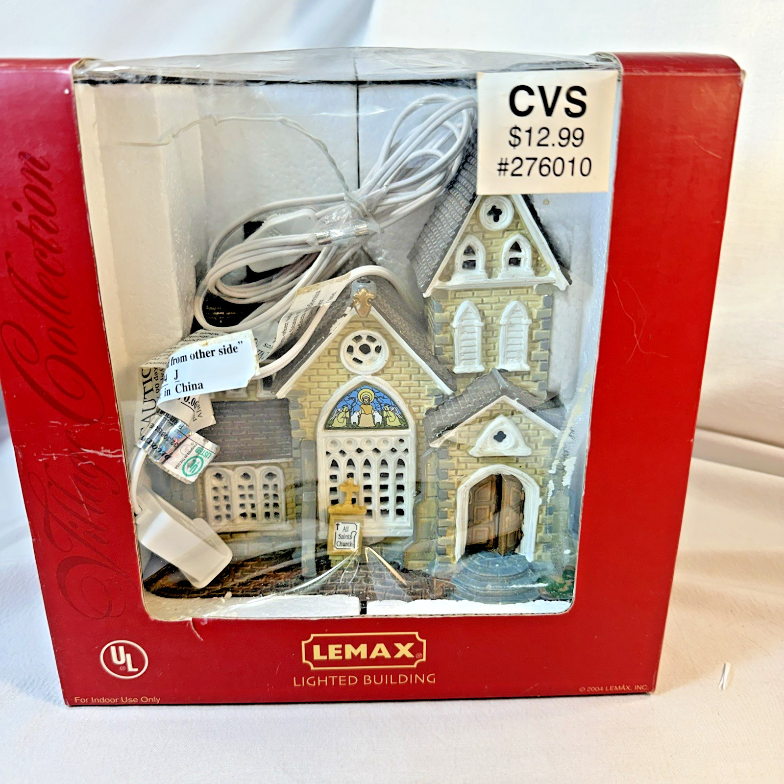 1994 Lemax Village Collection Lighted All Saint’s Church #276010- New in Box