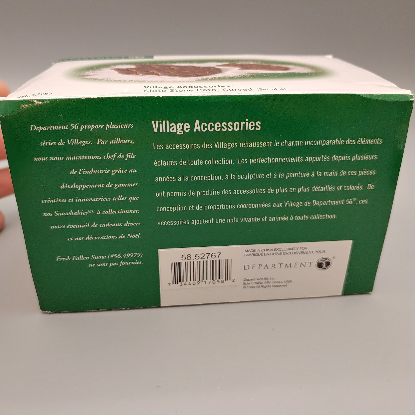 Department 56 Slate Stone Path Curved Village Accessories Set of 4 #56.52767