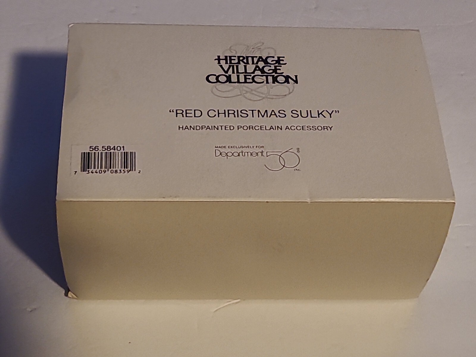 Heritage Village Collection Red Christmas Sulky Department 56 Vintage