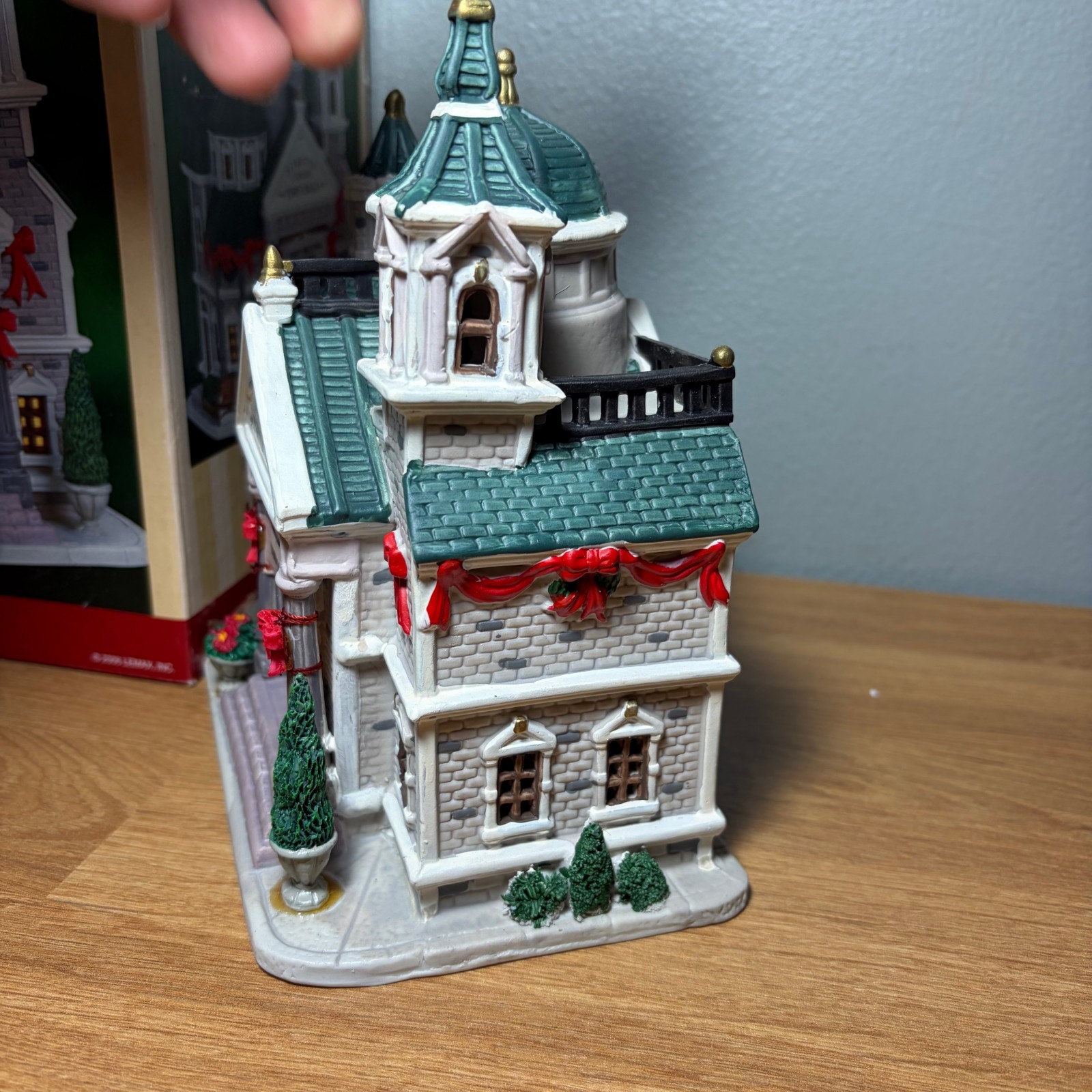 Lemax Plymouth Corners Village Xmas Town Hall Building Retired 2006 #65368