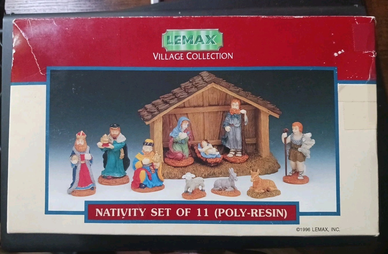 Vintage Lemex Nativity Set Christmas Village Collection