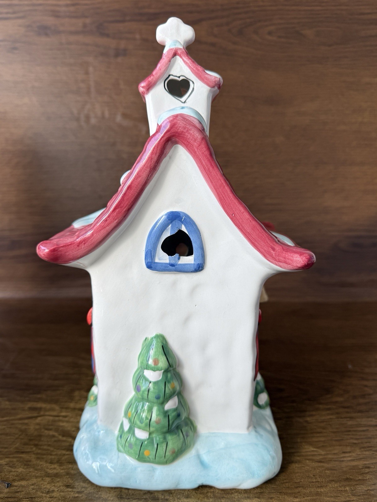 Vintage Elements Illuminated Ceramic Christmas Village Church No Cord READ