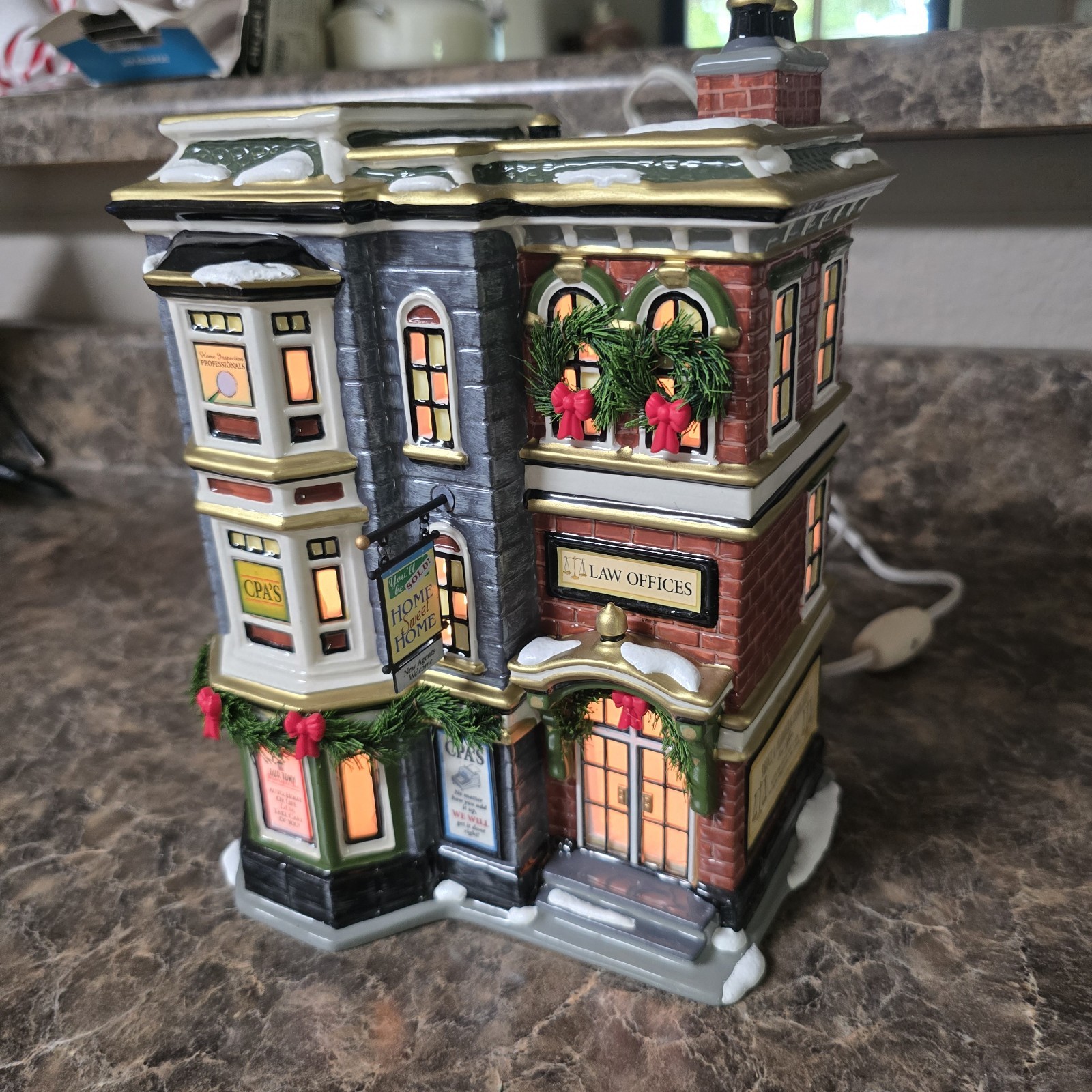 Department 56 Main Street Office Building #55363 Original Snow Village