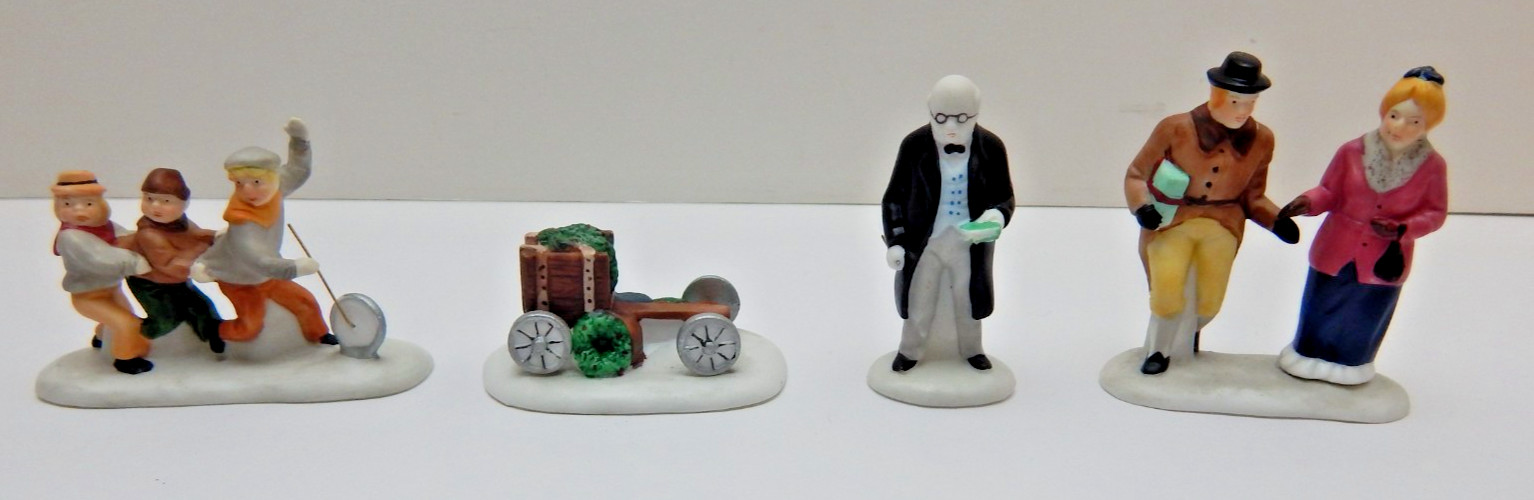 Dept 56 Dickens Village Nicholas Nickelby #59293 w/Box Nice! Stick Missing