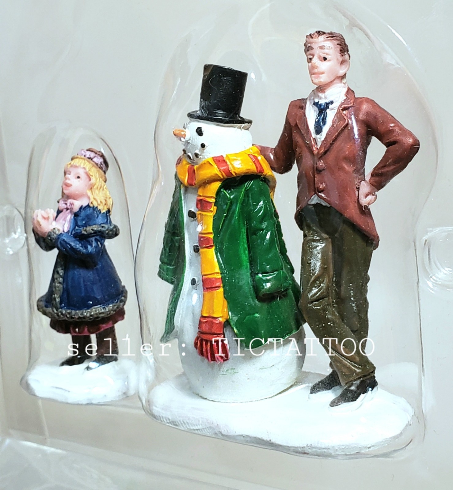 🔥 LEMAX 2018 DAD’S SNOWMAN #82585 Father & Daughter Holiday Christmas Village