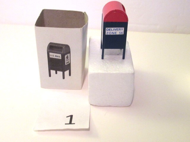 LOT/4 DEPT 56 Snow Village 1 Bule/Red Lge & 2 Sm MAIL BOX ~1 Fire Hydrant-NEW