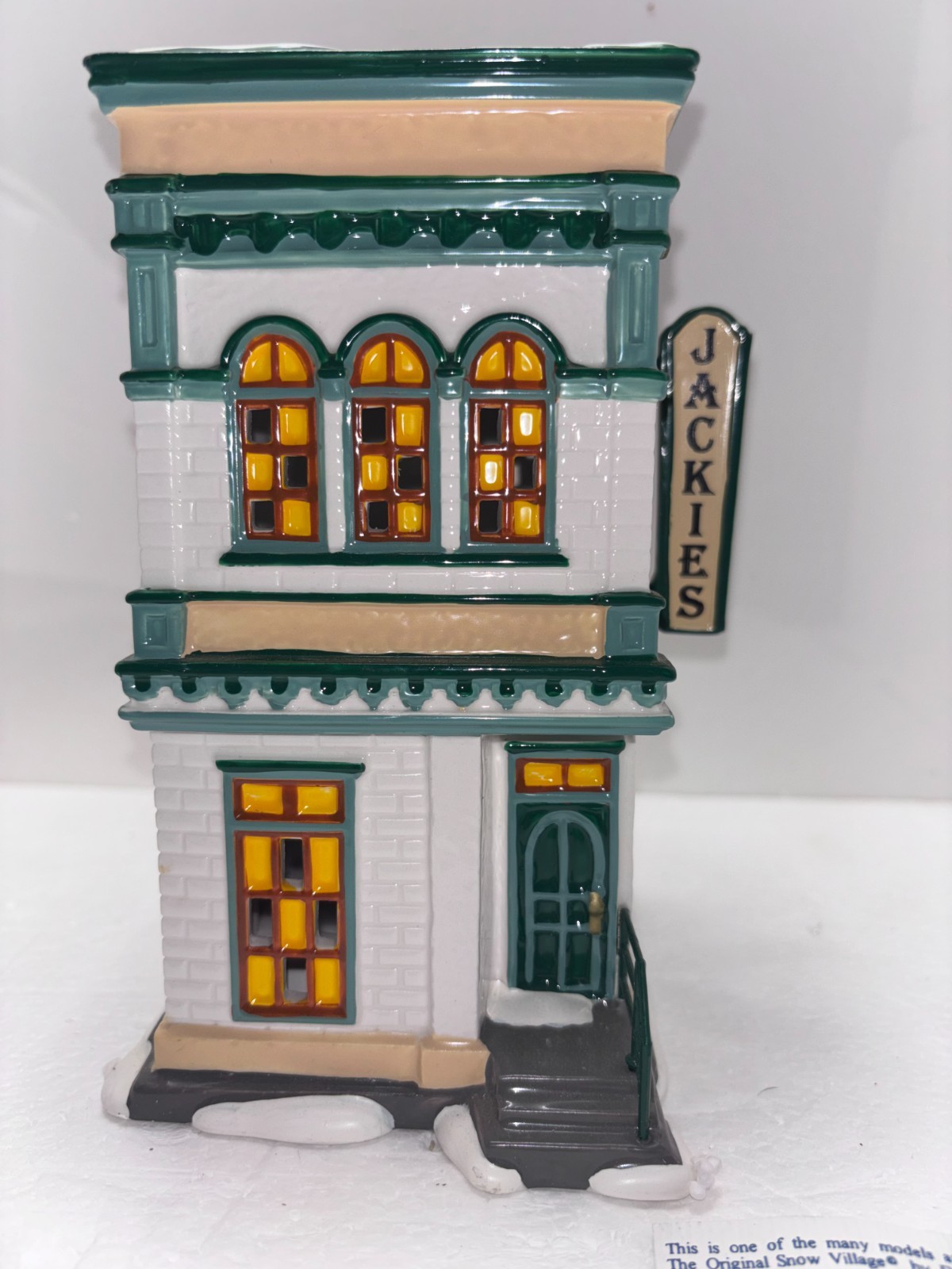 Dept 56 – Snow Village – Jackies Card Shop #4025317, w/ box, light, sleeve,