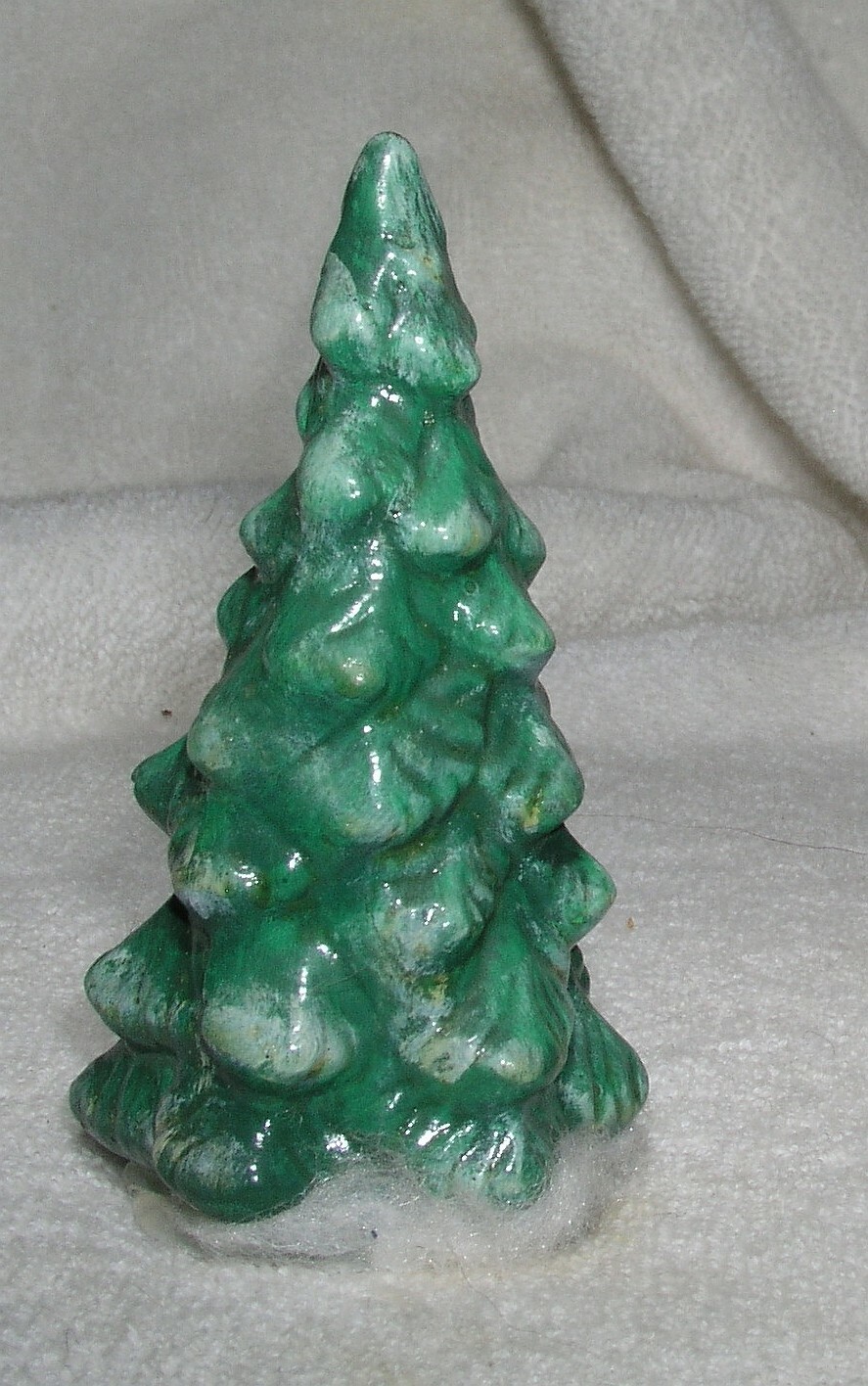 Christmas Village Trees Ceramic Lot of 6 Evergreen Miniature Porcelain 3.5 Ins
