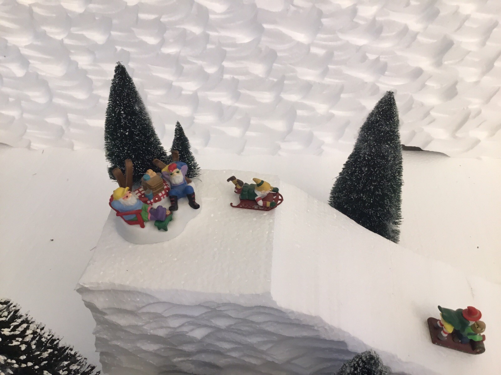 christmas village display Ski Slope For Lemax Dept56 North Pole Dickens