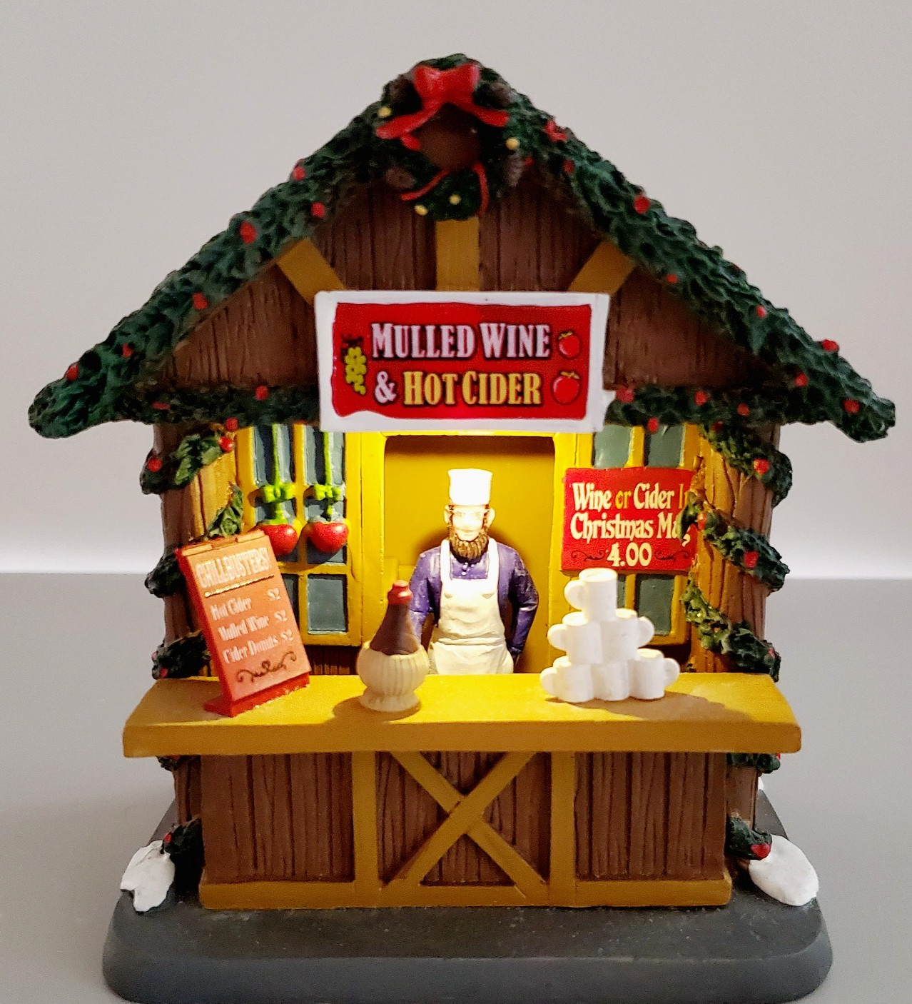 Lemax Mulled Wine & Hot Cider Stand #04741 Market Vendor 💖