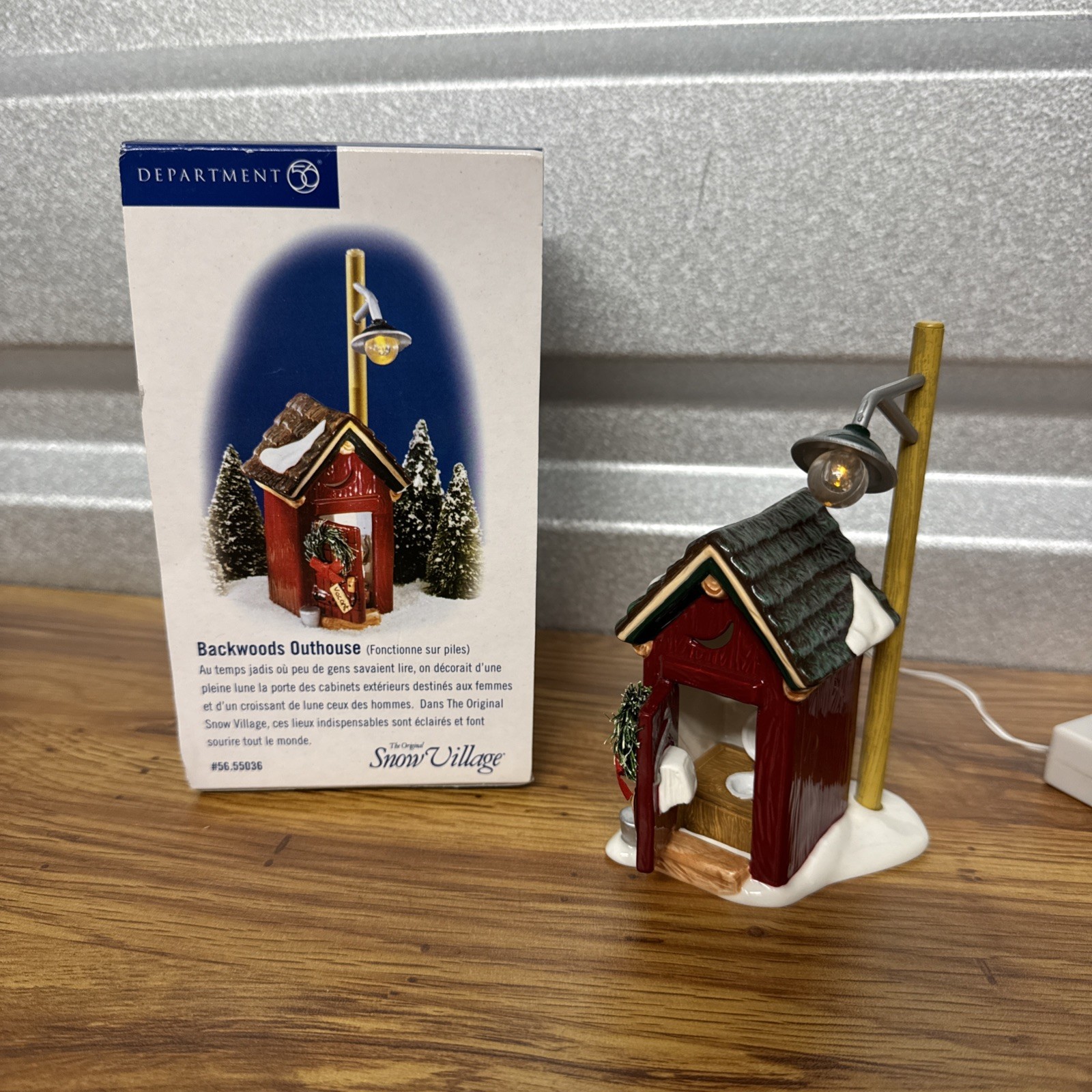 Dept 56 Original Snow Village “Backwoods Outhouse” #56.55036 Light Up Accessory