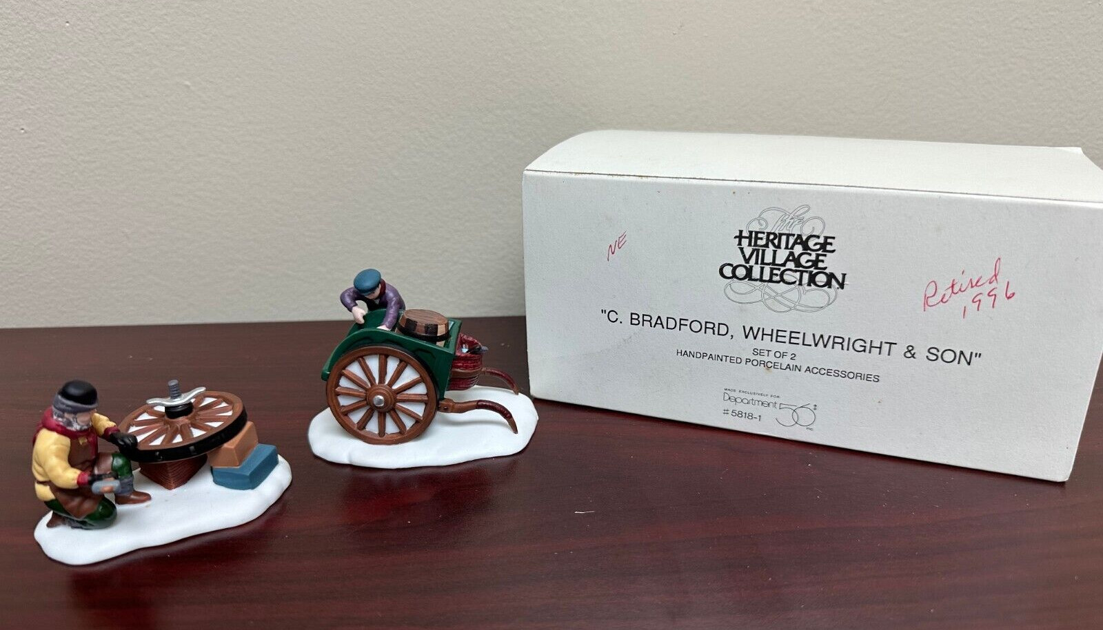 Dept56 “C. Bradford Wheelwright & Son” with box #5818-1