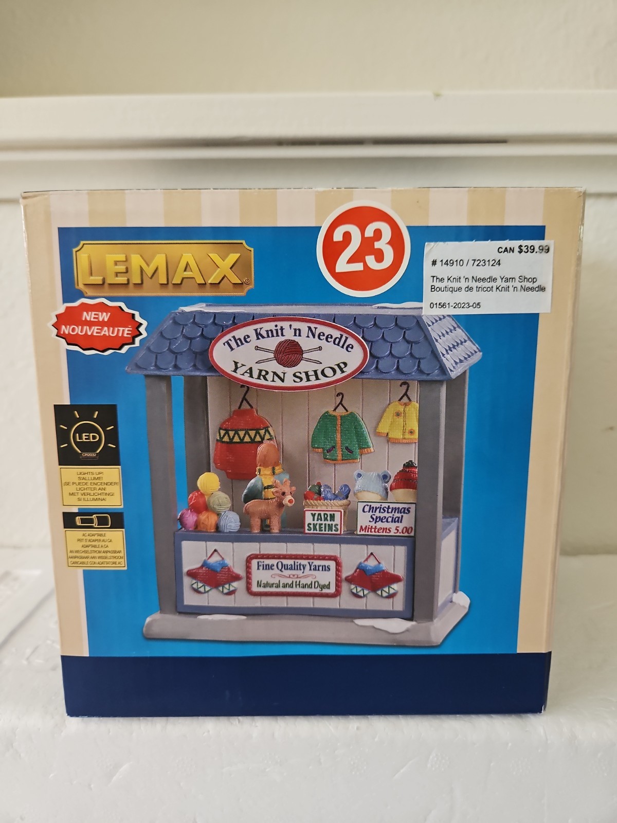 Lemax 2021 The Knit’n Needle Yarn Shop With Box