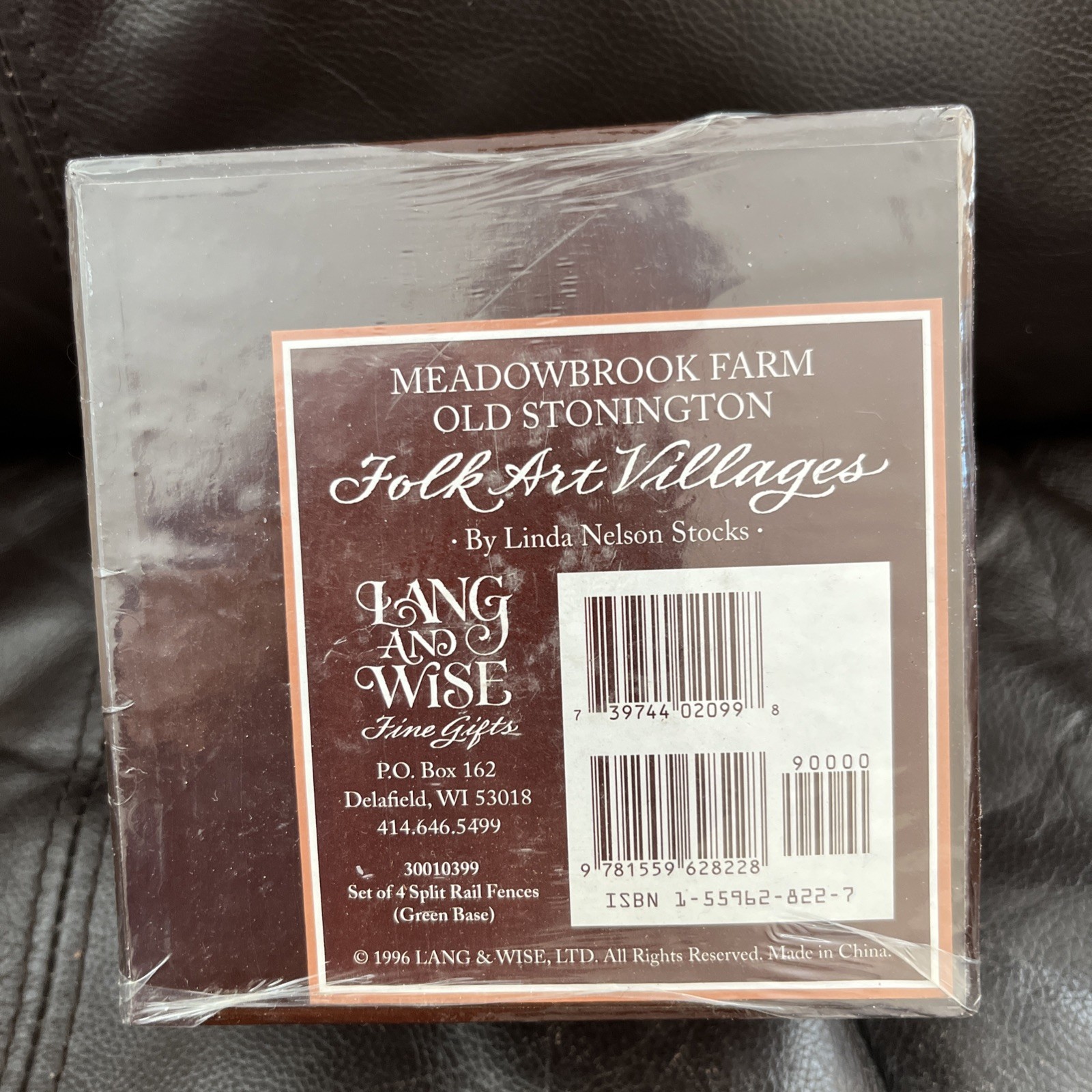 Lang & Wise (Set of 4) Folk Art Village Meadowbrook Farm Stonington Fences 1996