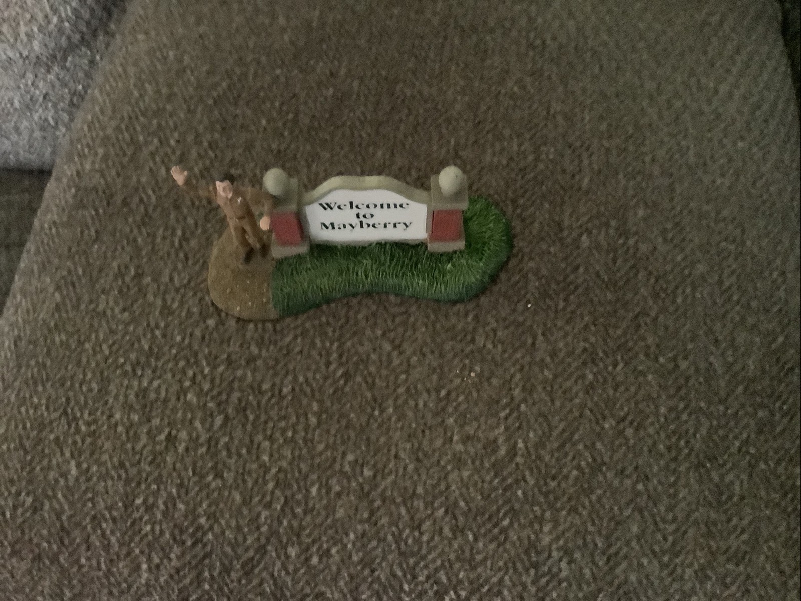 Hawthorne Village Welcome to Mayberry Sign Andy Taylor Figurine #91358 – RARE