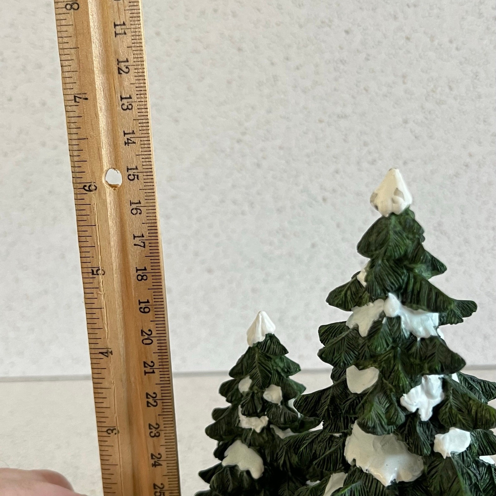 Dept. 56 Wagon Wheel Pine Grove Snow Evergreen Trees Christmas Village #52617