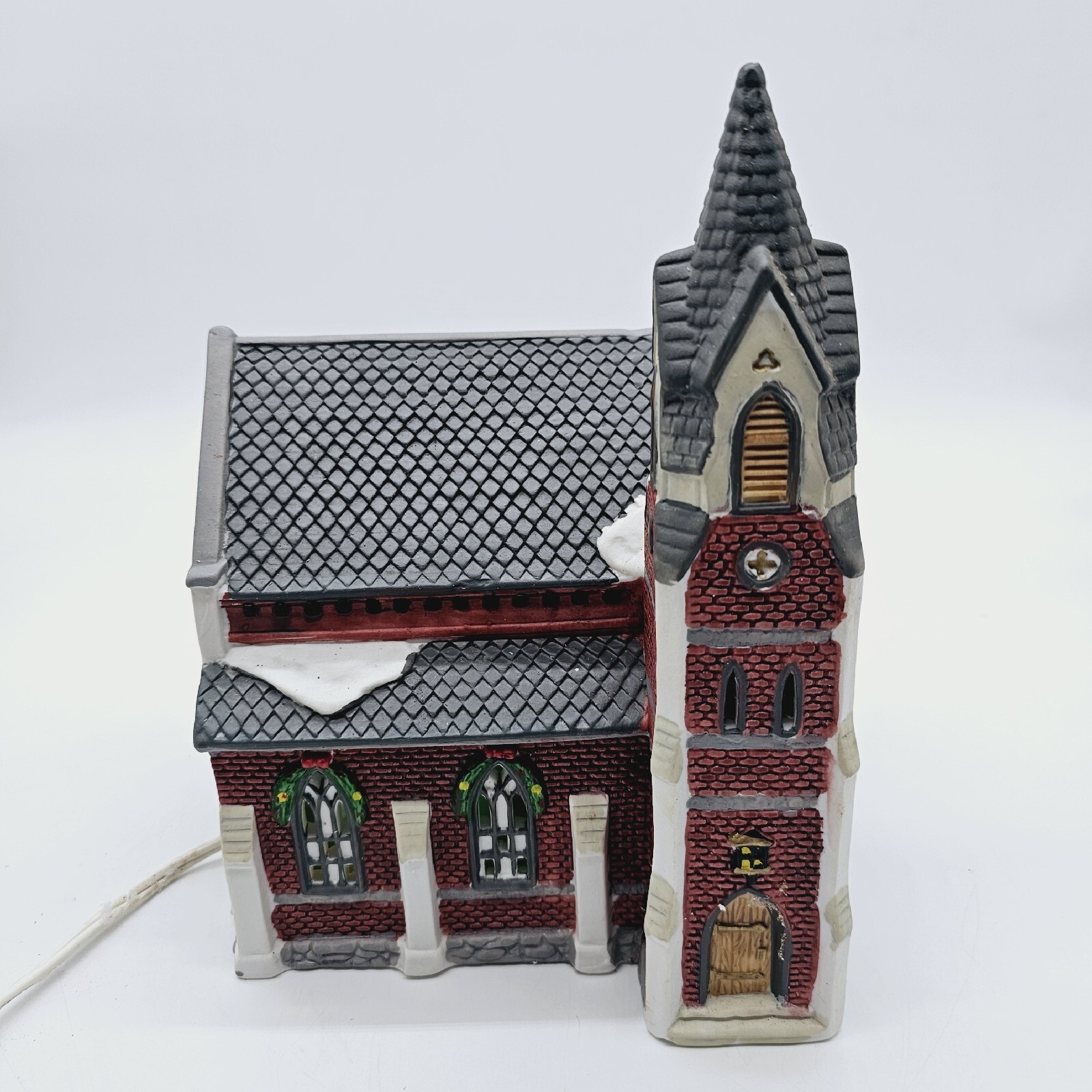 8.5″ Cathedral Church Dickens Keepsake Lighted Christmas Porcelain House Village