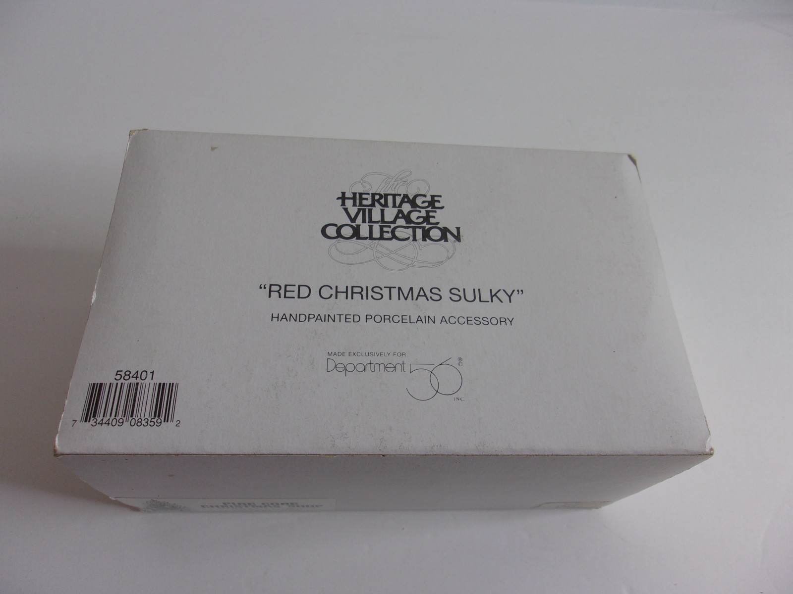 Dept 56 Heritage Village Collection Red Christmas Sulky 58401