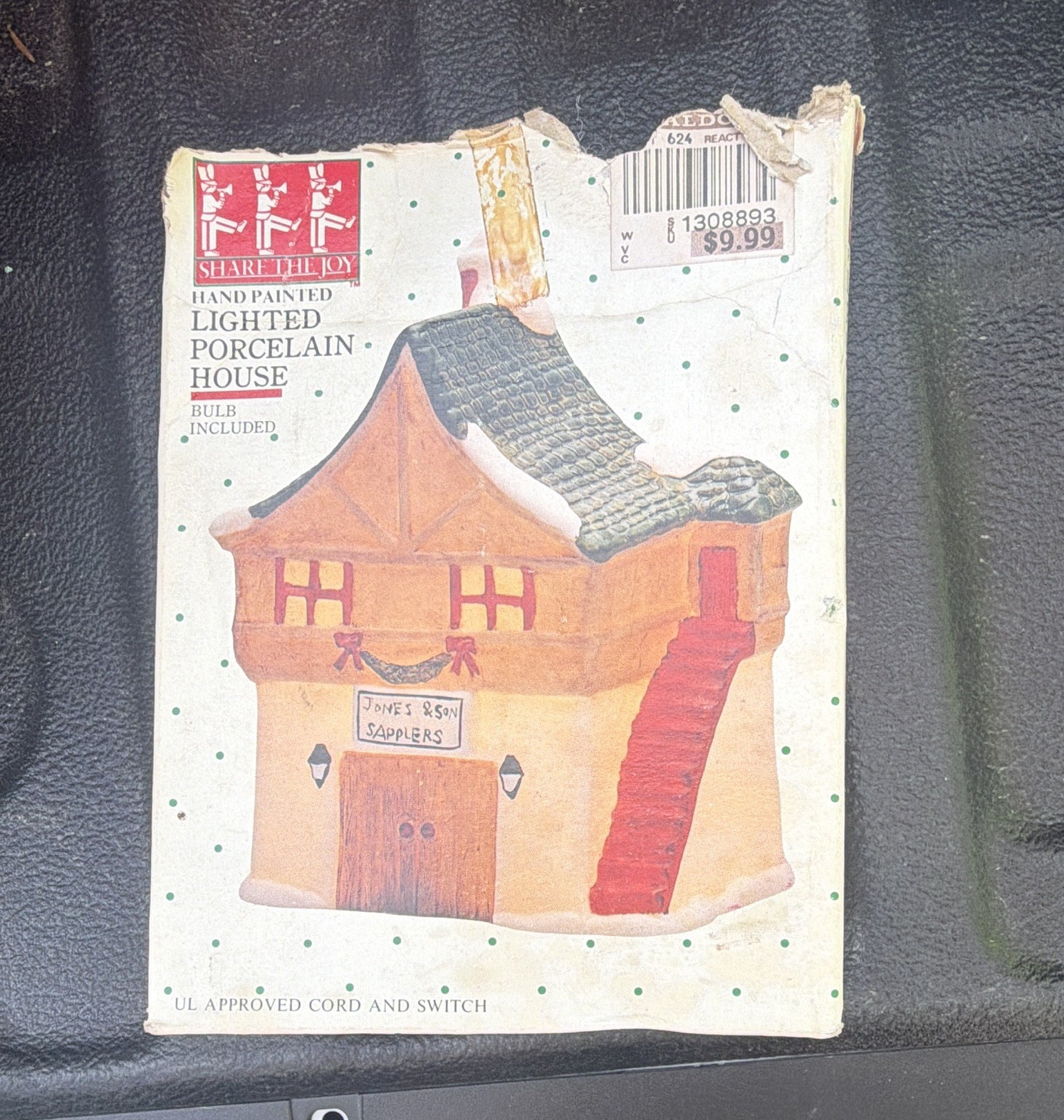 Share the Joy Hand Painted Illuminated Porcelain Christmas Village House