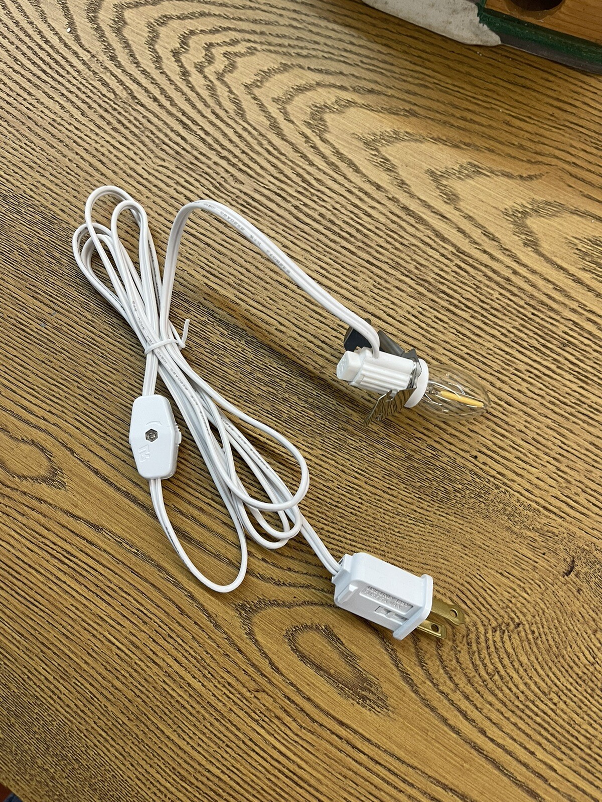 Dept 56 & Lemax Compatible Warm LED Light Cord Holiday Village 6’ W/Switch – New