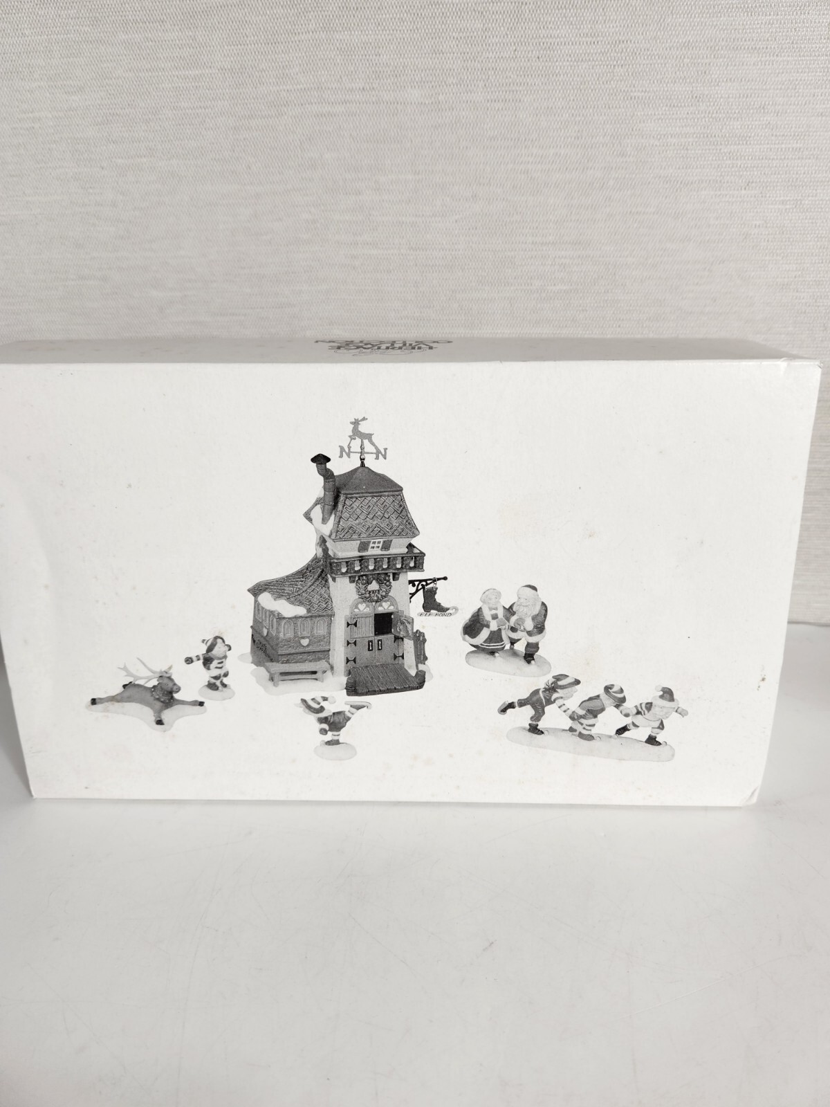 Dept 56 Peppermint Skating Party Christmas Santa Ice Reindeer Mrs Claus 6 Piece