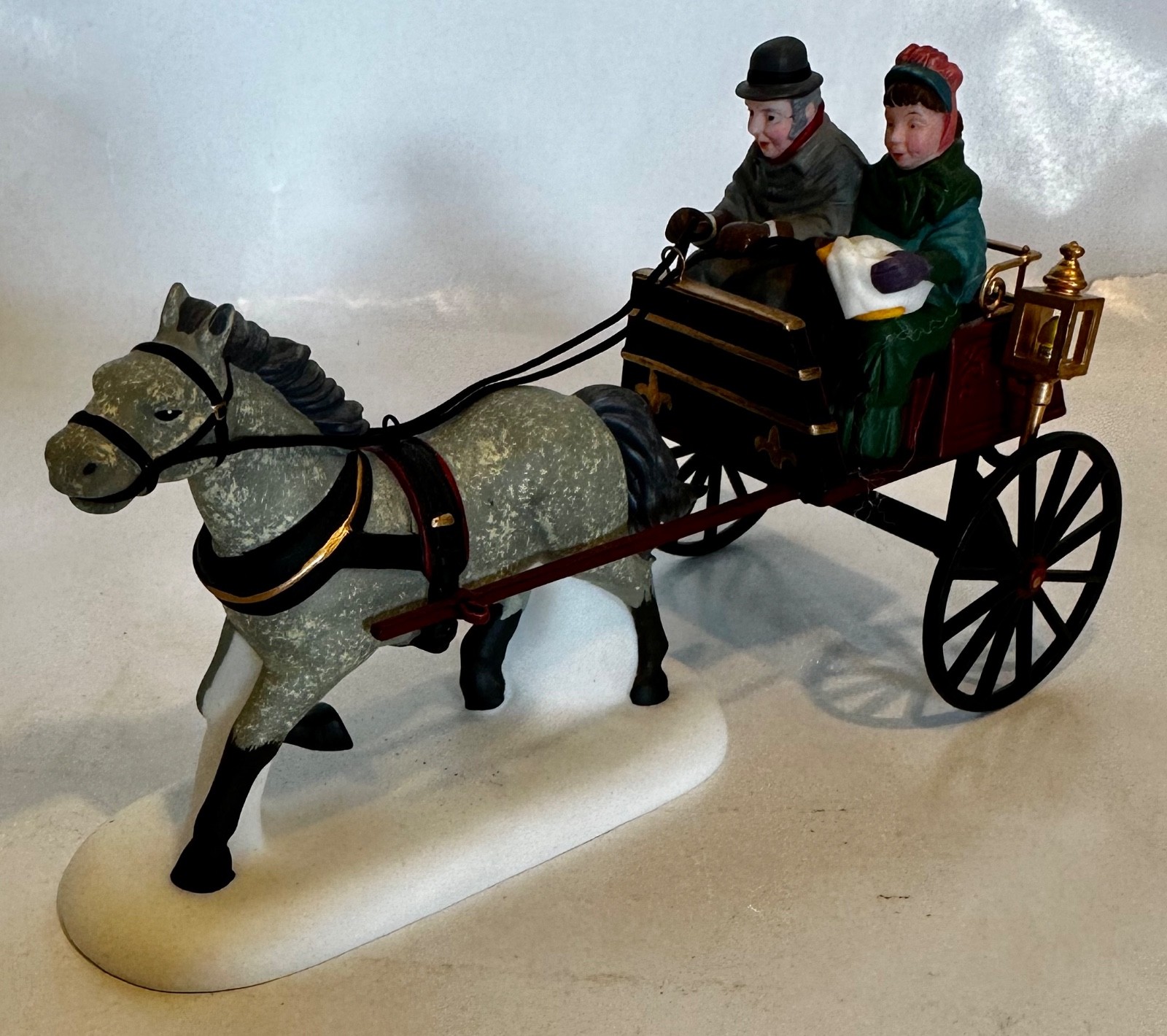 Dept 56 Dickens #58401 RED CHRISTMAS SULKY Village Accessory ~ Original Pkg
