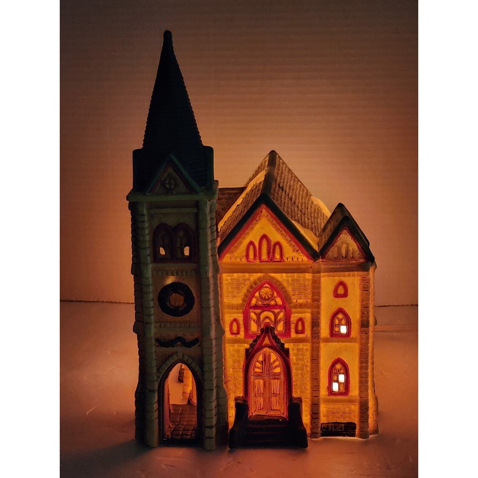 Dickens Collectables 1996 Classic Series Lighted Cathedral Church VTG BOXED