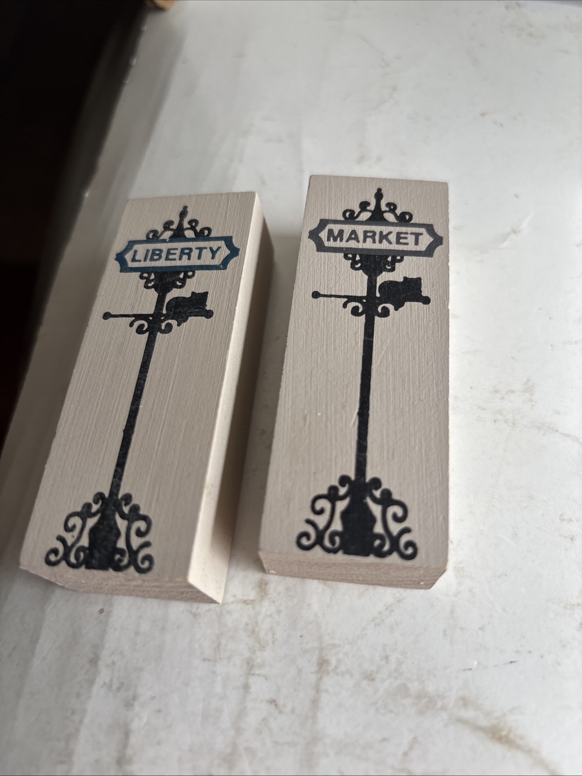 6 The Cat’s Meow Meow Call Box Street Lamps Poles Smaller Wood Shelf Sitters