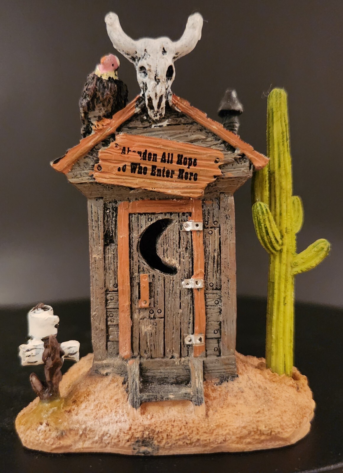 Lemax Spooky Town HAUNTED OUTHOUSE #82493 • RETIRED • NIB