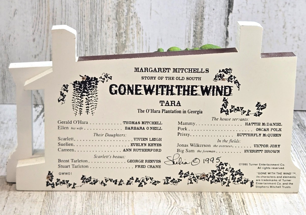 Shelia’s Collectibles Tara The O’Hara Plabntation Gone With The Wind 1995