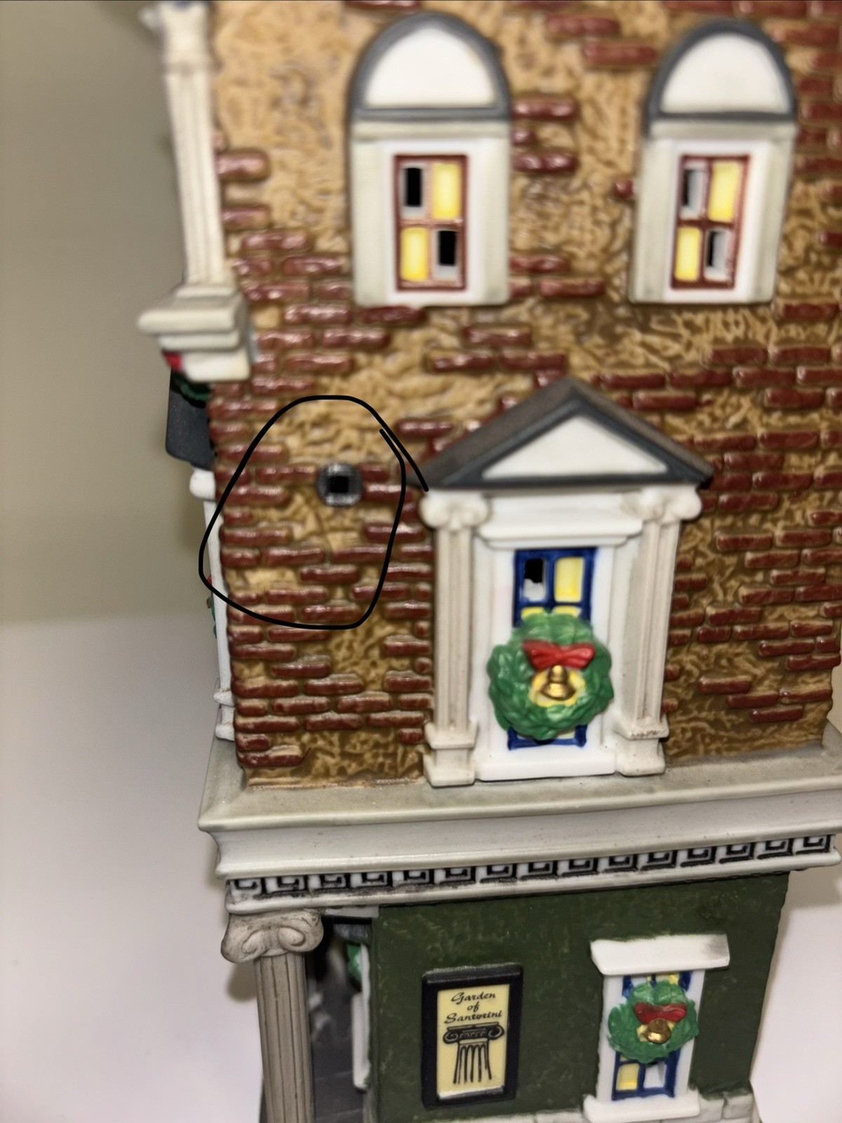 Dept 56 Garden of Santorini Christmas in the City Series No Light Or Sign READ