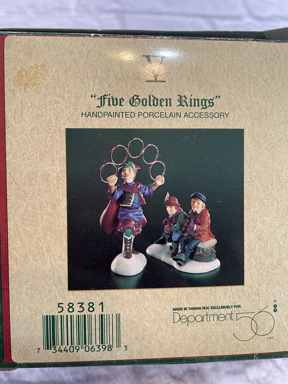 Department 56 Five Golden Rings 12 Days of Dickens Village #58381 W/ Box
