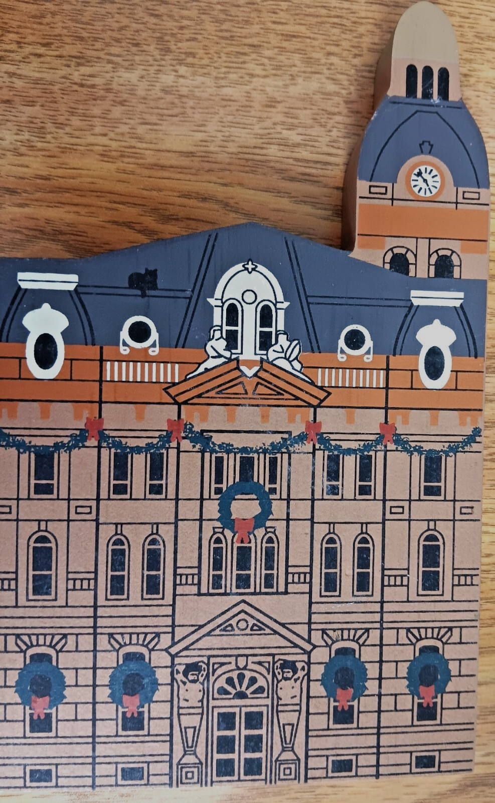 NEW Cat’s Meow Village Hometown Christmas Wayne County Court House 1992 SIGNED