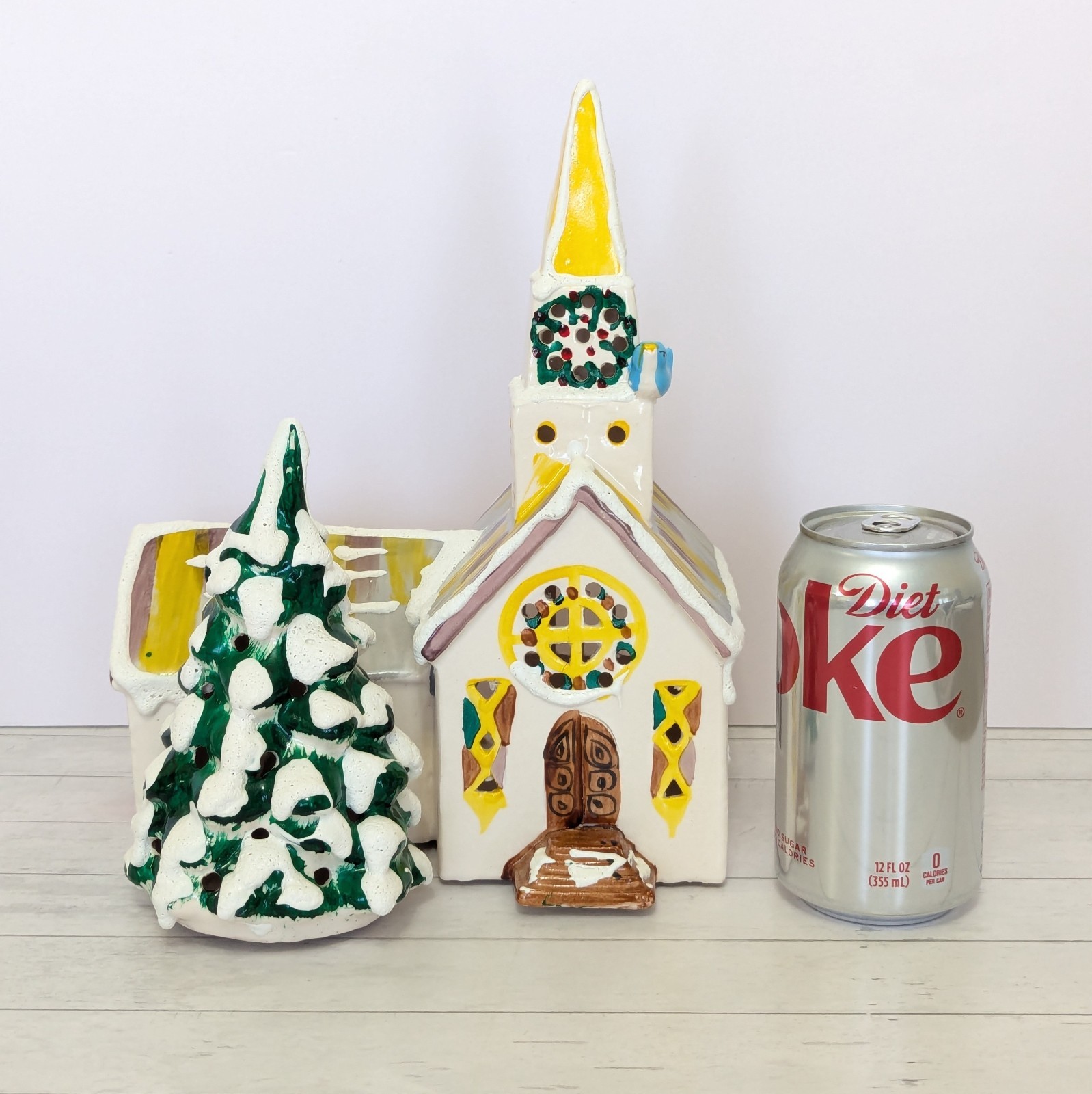 Dept 56 Original 1976 Steepled Church Snow Village 10″ Lighted Building RARE